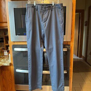 Men's Banana Republic Long Pants Slim Fit 33 x 32 Blue